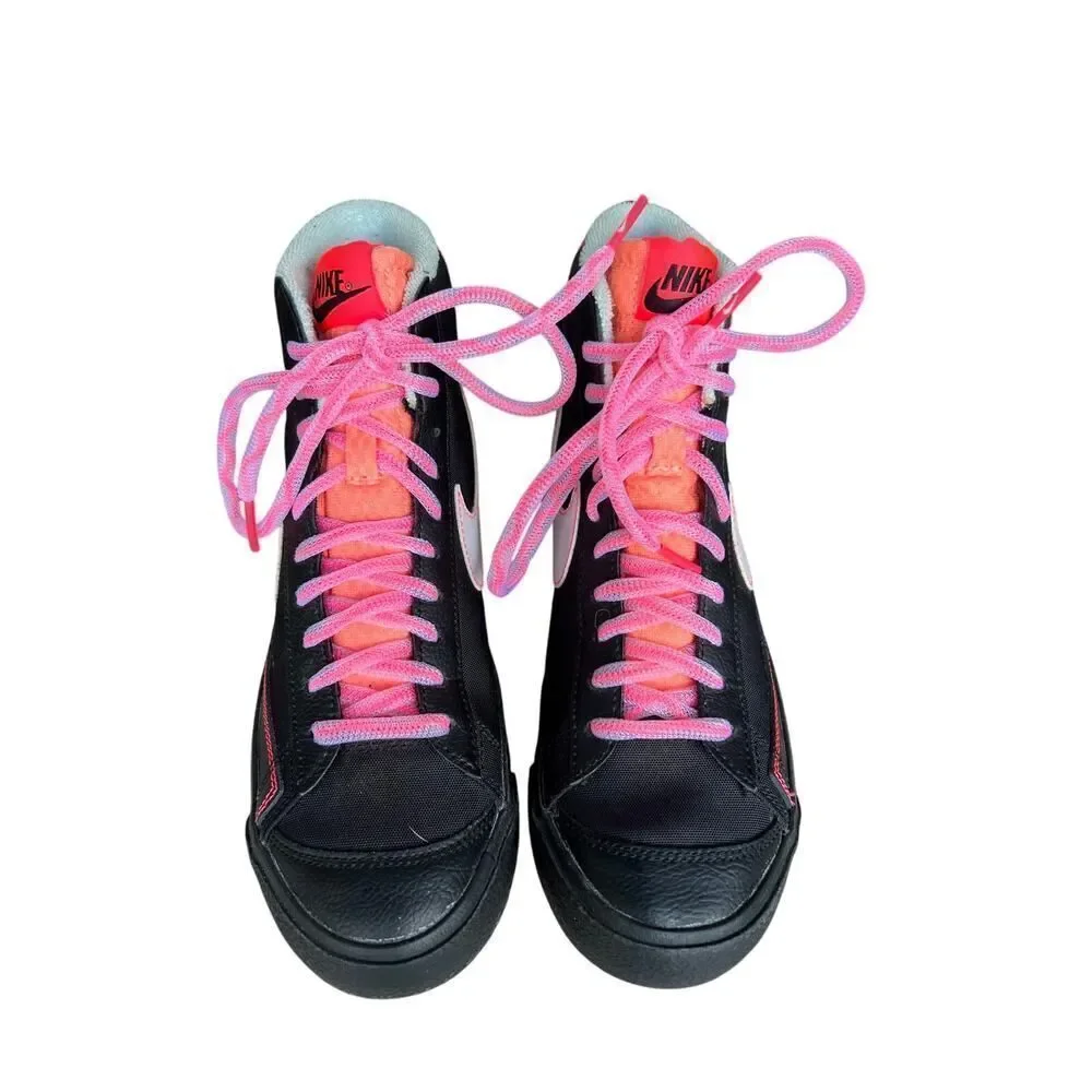 NIKE BLAZER MID '77 GS 'BLACK ATOMIC PINK' DD7710-001 Size 6 Youth Unisex